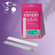 Staleks Pro Expert 20 White Disposable Files for Straight Nail File (Soft Base) 100 grit 30 pcs DFE-20-100w