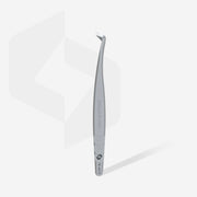 Staleks Pro Expert 44 Type 12 Professional Eyelash Tweezers with Fiber Tips (L-Shaped, 65′) TE-44/12