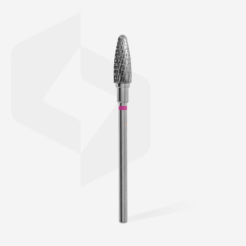 Staleks Pro Expert Carbide Nail Drill Bit Corn Purple Head Diameter 5 mm Working Part 13 mm FT90V050/13