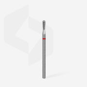 Staleks Pro Expert Diamond Nail Drill Bit Match Red Head Diameter 2.3 mm Working Part 5 mm FA120R023/5