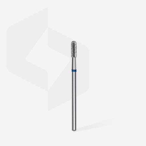 Staleks Pro Expert Diamond Nail Drill Bit Rounded Cylinder Blue Head Diameter 2.3 mm Working Part 6.5 mm FA30B023/6.5