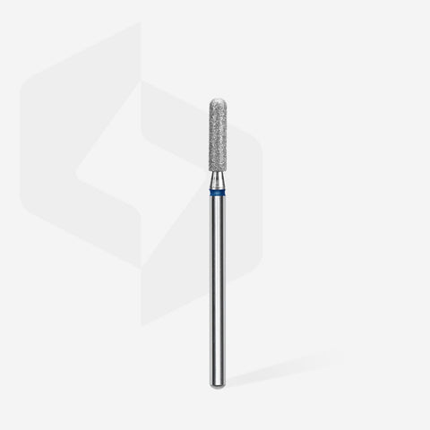 Staleks Pro Expert Diamond Nail Drill Bit Rounded Cylinder Blue Head Diameter 2.5 mm Working Part 10 mm FA30B025/10