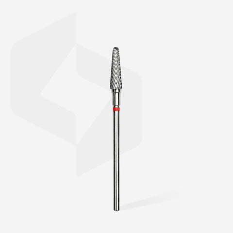 Staleks Pro Expert Carbide Nail Drill Bit Frustum Red Head Diameter 4 mm Working Part 13 mm FT70R040/13