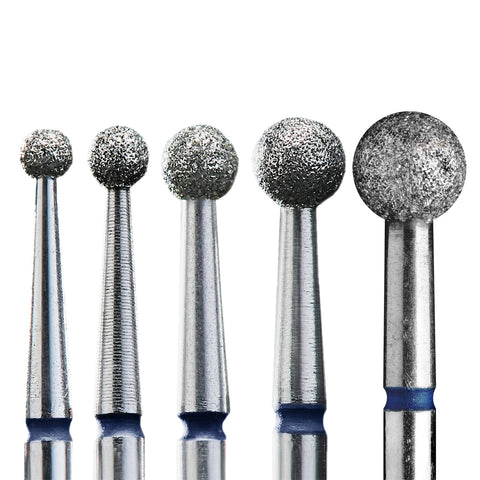 Staleks Pro Expert Diamond Nail Drill Bit FA01 Ball Blue 1 pcs set