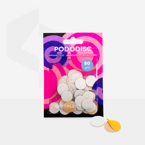Staleks Pro S Pododisc Refill Pads for Pedicure Disc Disposable Files 50 pcs PDF-15-80w