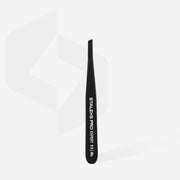 Staleks Pro Expert 11 Type 4b Eyebrow Tweezers Narrow Slant Black TE-11/4b